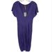 Anthropologie Dresses | Anthropologie Rachel Palley Dress Womens Size Large Purple V Neck Midi Modal New | Color: Purple | Size: L