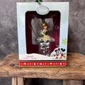 Disney Holiday | Disney Christmas Ornament Tinker Bell On Poinsettia | Color: Green/White | Size: Os