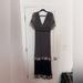 Free People Dresses | Free People Grey Embroidered Floral Maxi Dress | Color: Black/Gray | Size: 10