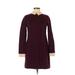 Cynthia Steffe Casual Dress - Shift: Burgundy Dresses - Women's Size 2