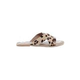 COCONUTS by Matisse Sandals: Tan Leopard Print Shoes - Women's Size 8 - Open Toe