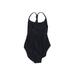 J.Crew Factory Store One Piece Swimsuit: Black Solid Swimwear - Women's Size Small