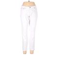 Max Jeans Jeans - Mid/Reg Rise: White Bottoms - Women's Size 10 - White Wash