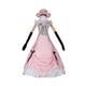 Ciel Phantomhive Cosplay Costume Anime Aldult Pink Princess Dress Halloween Party,Pink-XXL