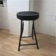 Breakfast Bar Stool Sitting Height 20", Portable Folding Stool Round Soft Seat With PU Leather, Save Space Folding Camp Stools For Adults, Folding Chair With Non-slip Feet, For Kitchen Island Pub Bar