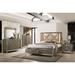 F&L Homes Studio Skylar Upholstered Platform Configurable Bedroom Set Upholstered in Brown/White | 66 H x 64 W x 91 D in | Wayfair