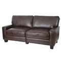 Serta 33" Leather Sofa Genuine Leather | 35 H x 33 W in | Wayfair CR43533P