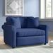Convertible Chair - Sand & Stable™ Warrington 54" Wide Convertible Chair Fabric in Black/Brown | Wayfair 960E75C599254DE98A8A6250BC448757