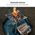 Polymères ignifuges hexagonaux pour foyer tapis de barbecue isolation thermique en silicone tapis