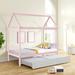 Harper Orchard Galiana Platform Bed Wood in Pink | 80 H x 41.8 W x 79.5 D in | Wayfair D9F08075EA19436A969B049B978960EA