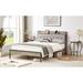 17 Stories Stephanine Full/Double Tufted Storage Standard Bed Upholstered/Metal & Upholstered/Metal in Gray | 39.2 H x 56.1 W x 75 D in | Wayfair