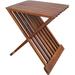 Red Barrel Studio® Denno 16" Solid Wood Rectangular Folding Picnic Table Wood in Brown | 17.5 H x 16 W x 12.75 D in | Wayfair