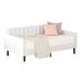 Latitude Run® Marhonda Twin Solid Wood Daybed Upholstered in White | 33.1 H x 78.6 W x 43.5 D in | Wayfair 4CFDBAFA41274B50ACCCC732E1A045DA