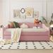 Winston Porter Natile Full/Double Standard Bed Upholstered in Pink | 38.52 H x 58.92 W x 79.52 D in | Wayfair 8B173F55C6654DF0AE663C79E1D0112E
