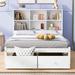 Latitude Run® Henryk Full/Double Storage Standard Bed Wood in White | 48 H x 55 W x 84.8 D in | Wayfair B7DCD7B17D984072B64309CD129810D7