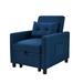 Ebern Designs Lenina Upholstered Chaise Lounge Linen/Metal | 33.49 H x 27.52 W x 32.25 D in | Wayfair ED907A7B252C4D3992D183B8F4E308B5