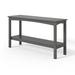 Lark Manor™ Armentha Rectangular 16.65" L x 55" W Outdoor Buffet & Console Table Plastic in Gray | 29 H x 55 W x 55 D in | Wayfair