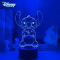 Lampe LED Disney Stitch pour enfants figurines d'action veilleuse étoile bébé dessin animé CAN o