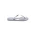 Havaianas Flip Flops: Silver Shoes - Women's Size 7 - Open Toe