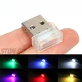 Mini luci d'atmosfera universali Romantiche USB Led Light Plug-in 5V Lampada Illuminazione ambientale interna Accessori per auto Decorazioni per la casa
