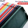 Custodia per telefono in silicone liquido originale per Xiaomi Poco F5 X4 X5 Pro F1 F2 F3 F4 GT Custodie per Poco M4 X3 Pro X4 GT X3 NFC Cover posteriore