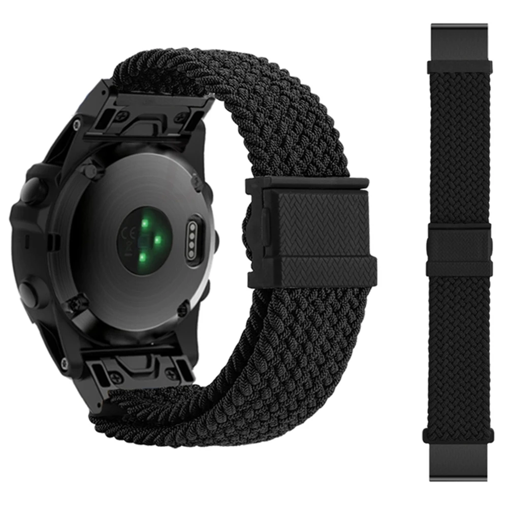 26 22 mm Nylon-Schnellverschluss-Uhrenarmband für Garmin Fenix 7 7X Pro 6 6X 5X 5Plus Epix Gen 2 Instinct 2X Ersatzarmbandgürtel Image