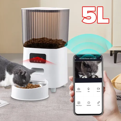 Automatische Katzenfutter automaten mit Haustier kamera für Hunde-und Katzen nachtsicht