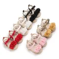 New Infant Baby Shoes Baby Boy Girl Shoes Toddler Flats Summer Sandal Flower suola in gomma morbida