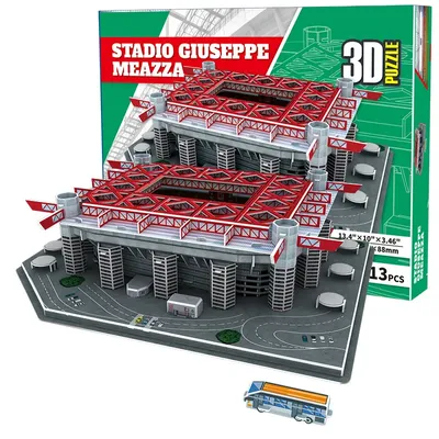 3d Puzzle Muster Fußballs tadion von Babys pielzeug Papier Puzzle große Größe sz Image