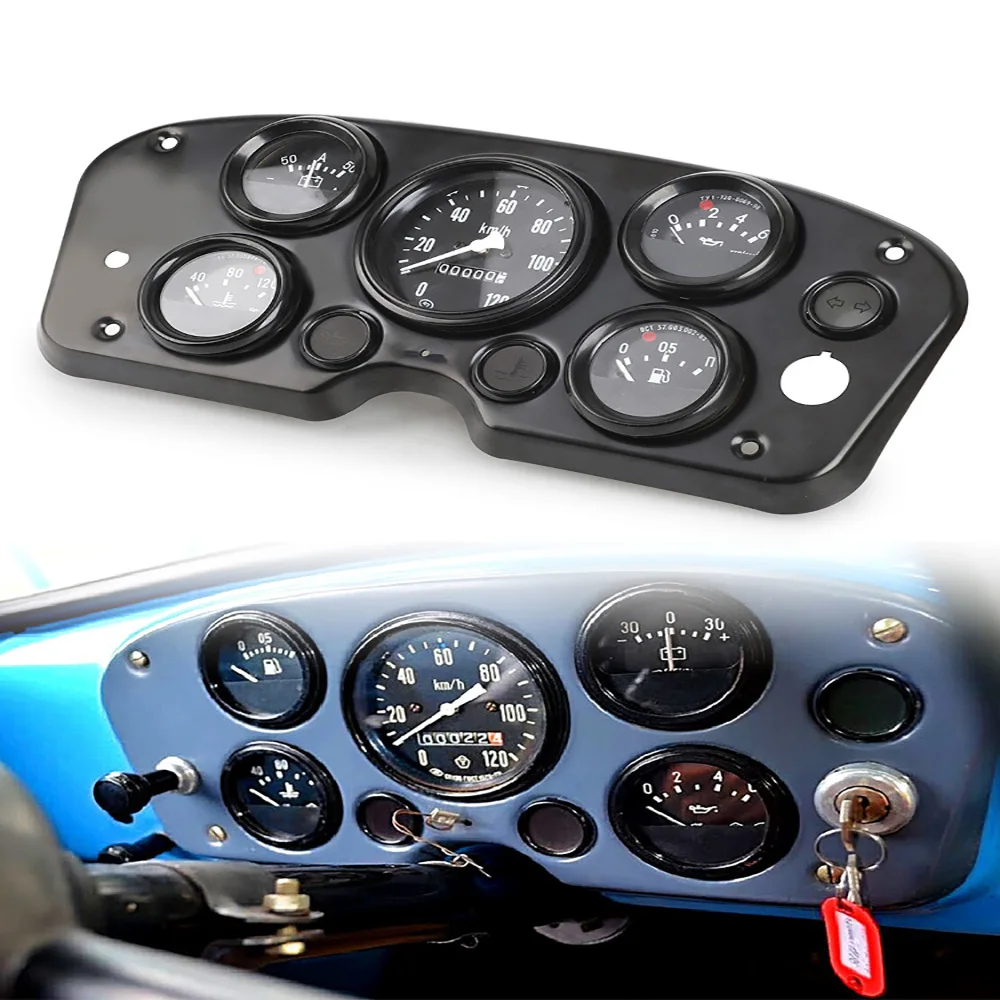 Digitales Armaturenbrett für Autos, universell passend, Wassertemperatur-/Voltmeter, 5-in-1-Kit, Jimny digitales Kombiinstrument, Auto-Armaturenbrett Image