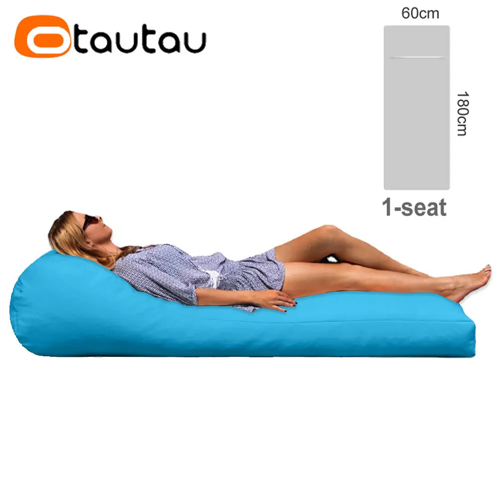 Otautau Outdoor Chaiselongue Hocker Abdeckung kein Füllstoff wasserdichtes Schwimmbad schwimmender Strand Garten Camp Sitzsack Puff Schlafs ofa sf059 Image