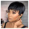 Tinashe Beauty parrucca corta Bob con frangia Pixie Cut parrucche brasiliane per capelli umani Remy