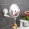 360 ° drehbarer klappbarer Schmink spiegel wand montierter montierter runder wand montierter Rasier
