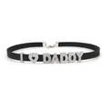 Harajuku Strass Brief ICH liebe PAPA Choker Halskette für Frauen Nach Name Halsketten Leder Kragen