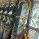 Luxus Vogel Bestickte Vorhänge für Wohnzimmer Chinesische Klassische Aushöhlen Chenille Blau Braun