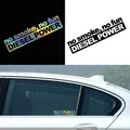 G070 15.2X3.7CM Nero/Bianco/laser Adesivi Per Auto NO FUMO NO FUN DIESEL POWER Car Styling Decalcomania Auto Moto Accessori