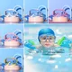 Outdoor-Schwimm brille Ohr stöpsel 2 in 1 Set Anti-Fog-UV-Schutz Schwimm brille mit Ohr stöpseln für