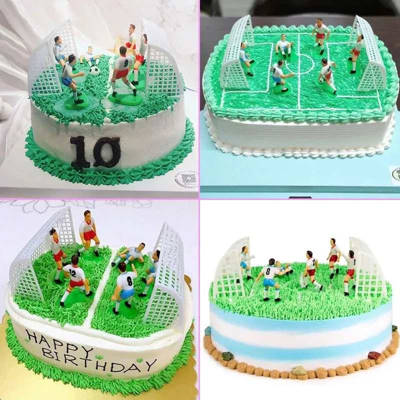 9 Teile/satz Fußball Fußball Basketball Kinder Cupcake Dekoration Kuchen Topper Alles Gute Zum Geburtstag Baby Kinder Party Decor Party Supplies Image