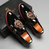 Neue schwarze Slipper für Herren, Lackleder, Doppelschnalle, formelle Kleidung, Business-handgefertigte Herrenschuhe, Größe 38–48