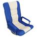 Blue Swivel Video Rocker Floor Chair Adjustable Rest Chair Foldable Backrest