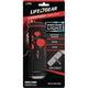 Lifegear 120 Lumen Stormproof USB Crank Flashlight & Radio - Red One Size