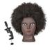 Skpblutn Human Hair Wig African Black For Styling American Head Real Hair Mannequin Manikin Head wig Headband Wigs Multicolor