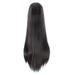 Skpblutn Human Hair Wig Cos Wig Universal Black White Long Straight Hair Style For Men And Women Headband Wigs Black