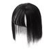 Skpblutn Human Hair Wig Women s Fashion Natural Breathable Invisible Seamless Wig Hair Block Wig 25cm Headband Wigs Black