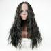 KIHOUT Deals Black Mid-length Curly Hair Simulation Wig Ladies Chemical Fiber High Temperature Silk