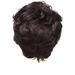 Human Hair Wig Women s Short Curly Hair Mixed WithHeadband Suitable For Women s Wigs Wig Black Small Curly Short Hair Fiber High Temperature Silk Wig Headgear Headband Wigs