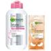 Garnier Skin Naturals Micellar Cleansing Water 125ml & Garnier Hydra Bomb Eye Serum Mask Orange 6 g