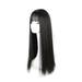 Alaparte Wig Bangs Female Black Long Hair Soft Girl Realistic Fake Curly Wavy Wigs