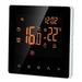 Smart Thermostat Digital Controller LCD Display Touch Screen Week Programmable Electric Floor Heating Thermostat for Home School Office Hotel 16A