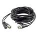 PureSec 15Feet CCTV BNC/DC Siamese Extension Cable Black for 720P/1080P HD Camera and DVR Video Surveillance System